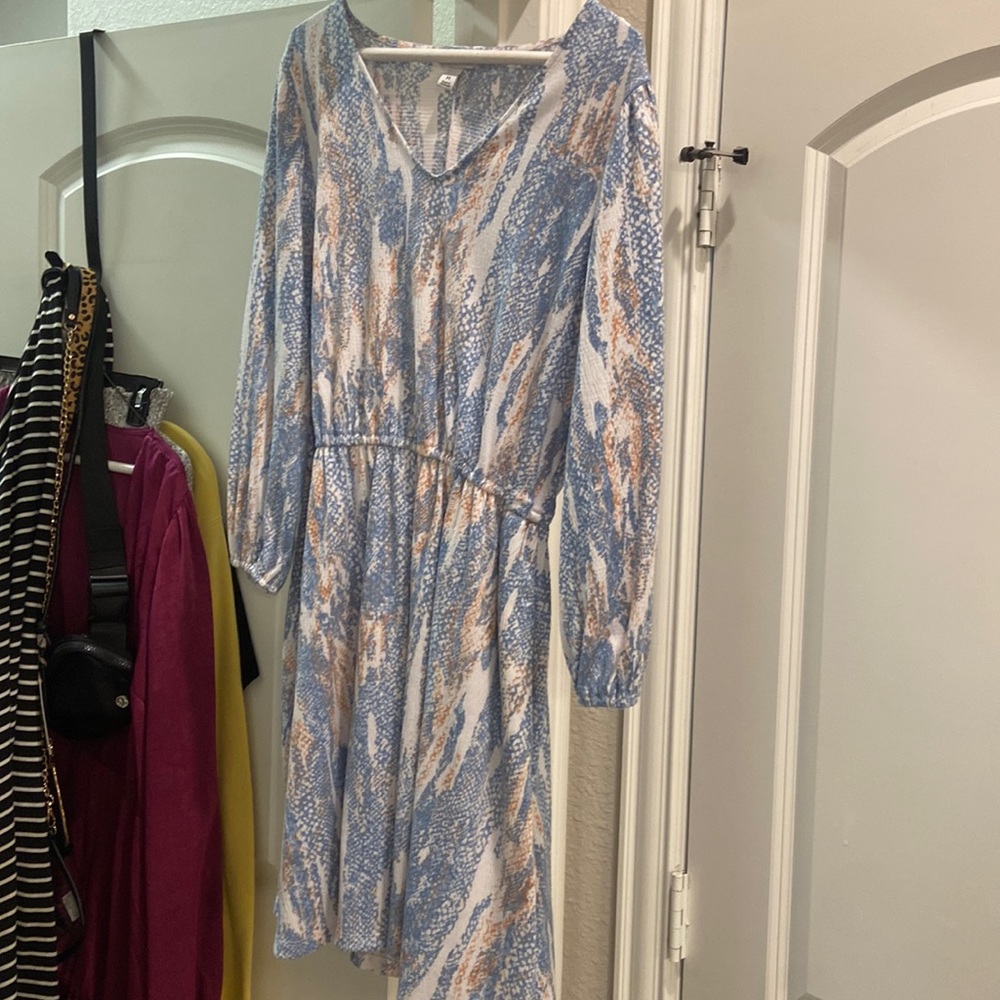 Snake print dress